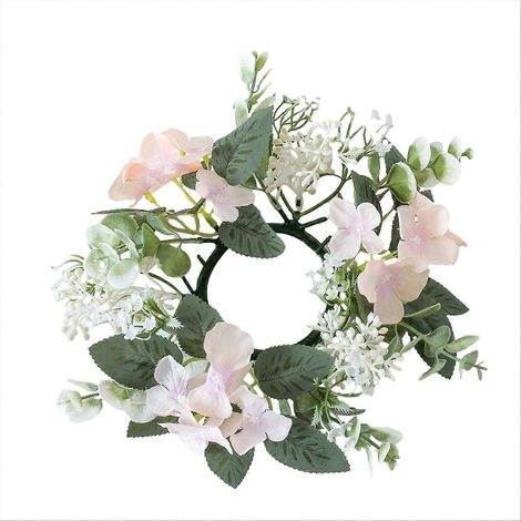 Hochzeitskerzenkranz, künstliche Blumen, Pflanzen, Champagner (1/5)