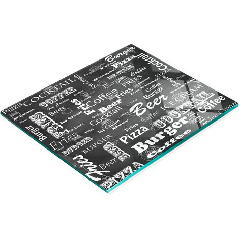Tagliere e vassoio decorativo in vetro per menù di ristoranti, 60x52 cm (1/5)