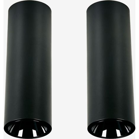 Pack de 2 apliques de techo LED de superficie redondos Ø7,2 cm en aluminio Luisiana SKLUM (1/5)