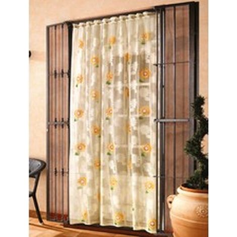 Tenda Zanzariera Girasole Con Asole E Piombo Cm. 145/150X250 Col. Panna