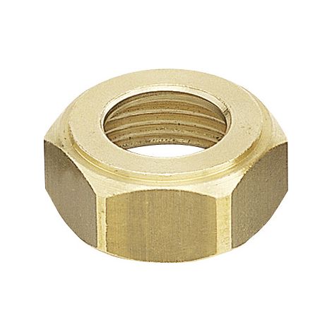 Écrou laiton 6 pans collet battu Ø15-3/4