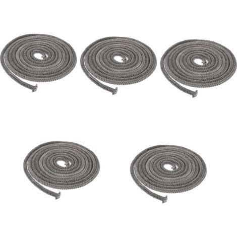 5 Pièces Pièces De Rechange De Cheminée Poêle Corde Joint Poêle À Bois Joint Porte Corde Joint Pour Poêle À Bois Brûleur À Bois Corde Cheminée À Bois Insert Corde À Feu Pour (1/5)