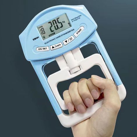Dynamomètre manuel numérique avec écran LCD, appareil électronique de renforcement de la main, mesureur de force de préhension réglable (1/5)