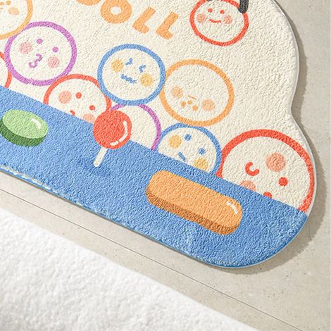 Tapis de Bain Cute Polyester Anti-Slip Absorbant Tapis de sol Salon Douche 40x60cm B01 Tapis Décoratif Maison Hygge (1/4)
