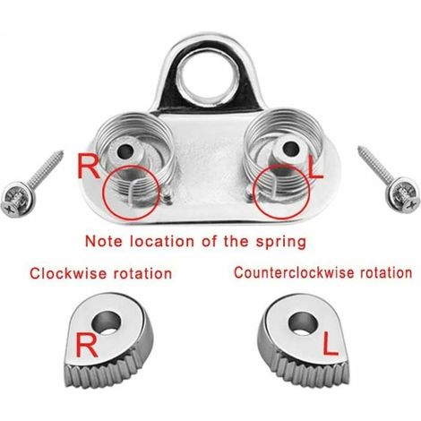 Taquet Coinceur Corde Bateaux Taquets Amarrage INOX Accessoires de Bateaux Marine Kayak - Argent (1/4)