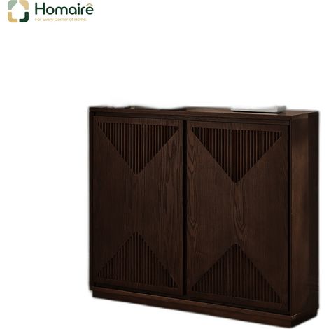 Colonnes de rangement, noyer, en mdf 99,06 x 23,5 x 82,5 cm HOMAIRE (1/5)