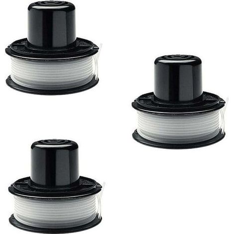 Bobine de Tondeuse à Gazon Accessoires de Tondeuse à Gazon Black and Decker pour GL250/GL310/GL360/GLC500 Longueur du Cordon de Coupe 6 m, Paquet de 3 pièces (1/4)