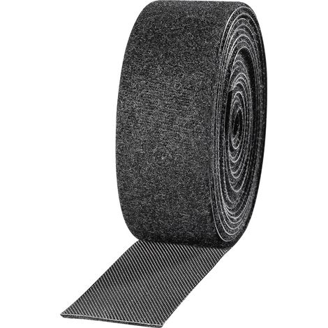 TOOLCRAFT KL25X2500C  Klettband zum Bündeln Haft- und Flauschteil (L x B) 2500 mm x 25 mm Schwarz 2