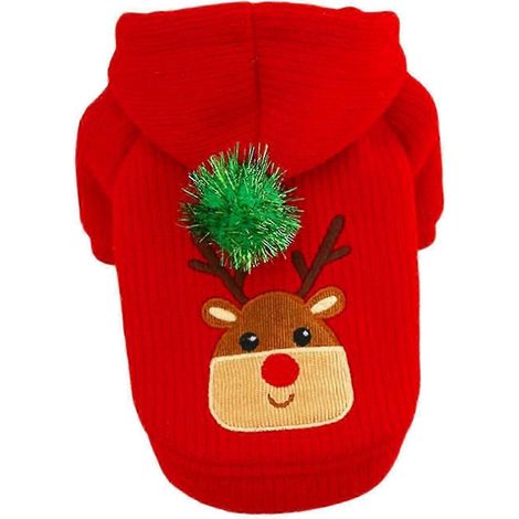 Winterwarme Hundekleidung, kleines Hundekostüm, Partykleidung, Rock XS-Hoodie S