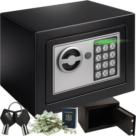 Coffre fort a combinaison avec serrure a clavier ignifuge (1/5)
