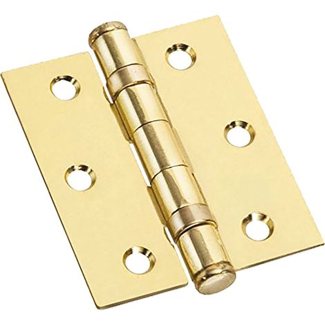 CERNIERA CON CUSCINETTI OTTONATA mm 100 x  75 - sp.3 mm 100 x  75 - sp.3