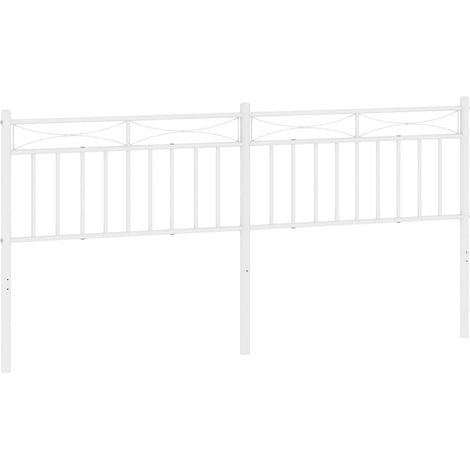 Maison Exclusive - Testiera di Ricambio in Metallo Bianco 193 cm