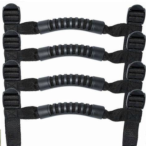 Barre de toit avant/arrière à enrouleur (4x) pour Jeep JK, JKU et TJ (novembre 2016) - Corde intérieure durable (1/5)