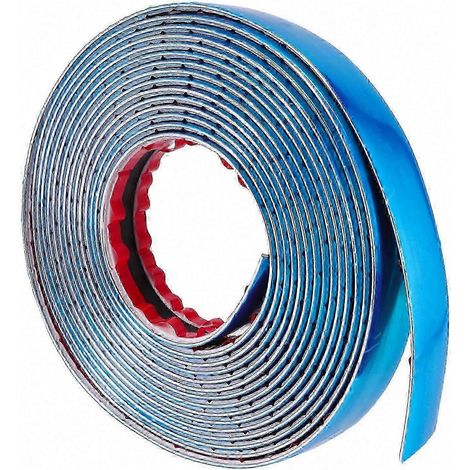 5 m x 20 mm Chrom-Seitenschutzleiste für Transporter, stoßdämpfende Klebeleiste, glänzende Chromoberfläche, Karosserieschutz, dekoratives Automobilprofil (1/5)