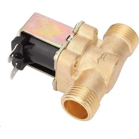 Electrovanne - DC12V G1 / 2" Normalement Ouvert En Laiton Électrique Electrovanne D'entrée D'eau Commutateur (1/4)