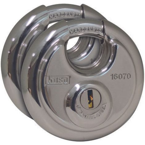 Kasp K16070D2 Cadenas fermeture universelle argent avec serrure à clé C50497 (1/4)