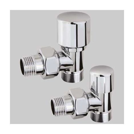 COPPIA VALVOLA E DETENTORE MINI ARREDA  Bianco 1/2 x 24  19     RCR POLETTI