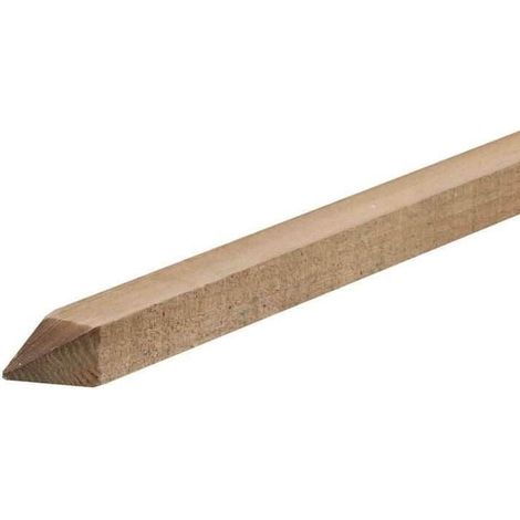 Palo di legno a punta di castagno 210 cm (1/2)