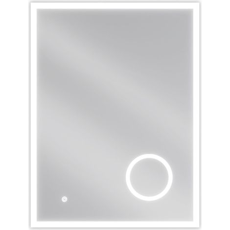 Mexen Kala specchio da bagno retroilluminato con specchietto cosmetico 60 x 80 cm, LED 6000K, anti-appannamento (1/5)