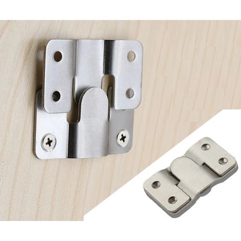 Conectores de gancho entrelazados para muebles y sofás (2 pares, 54 x 30 mm) - Cierres a presión para mesas, camas y tapicería (1/5)