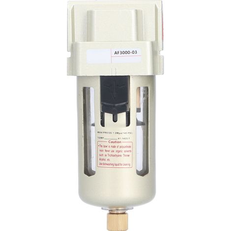 Filtre à air comprimé AF3000-03, pièce de rechange unitaire pour séparateur d'eau et piégeur d'impuretés, purificateur de particules et d'humidité. (1/5)