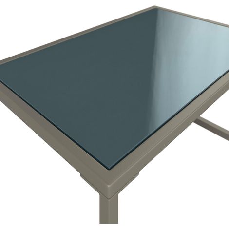 Mömax Loungegarnitur Lara Creme Metall/Outdoorstoff +Abdeckung (1/5)