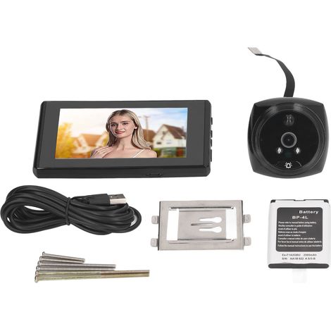 Video Door Viewer 4.5 Inch HD Night Vision Smart Digital Video Camera Doorbell Peephole Viewer