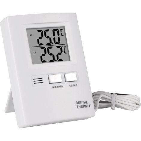Digitales Zweikanal-Thermometer mit Display, digitales LCD-Thermometer-Temperaturmessgerät (1/5)
