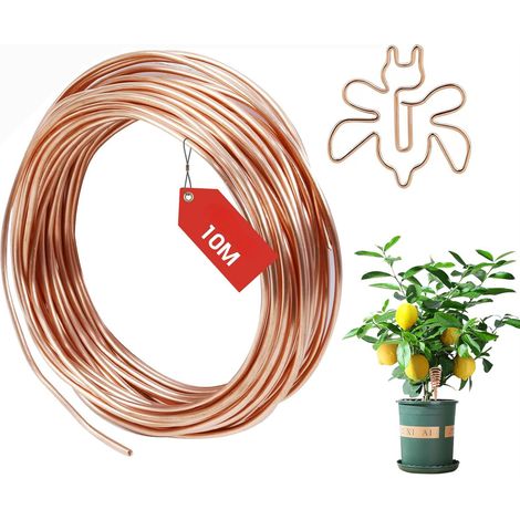 Filo di Rame puro T2 Smaltato per Idroponica, Giardinaggio, Bonsai 1,5mm x 10mt (1/5)