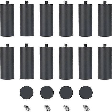 12 pièces - Rehausse de colonne auxiliaire pour machine de gravure laser - Augmentation de hauteur de 50 mm à 150 mm - Module de rotation axe Y TTS-55 (1/5)