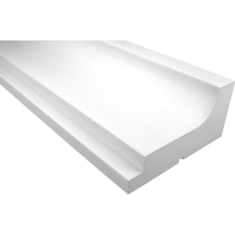 Facciata Cornice EPS PU resistente agli urti 120x250mm KC129: 2 metri / 1 modanatura (1/3)