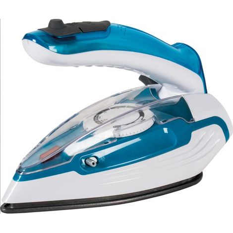 TrAdE Shop Traesio - Ferro Da Stiro Pieghevole A Vapore Da Viaggio Portatile 1100 Stiratura Verticale - (1/4)