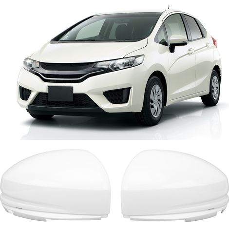 Coques de rétroviseurs blancs gauche et droit, apprêt non peint, 76251-T5A-J31 76201-T5A-J31. Convient aux Honda Fit/Jazz 2014-2019. (1/5)