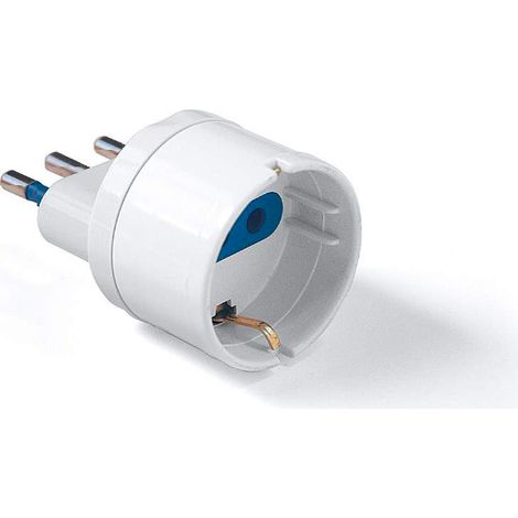 Adattatore presa schuko Elettrocanali bianco spina 16 a.