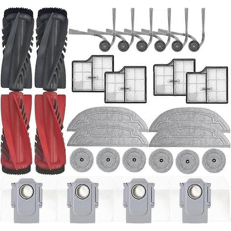 Kit de remplacement pour aspirateur robot Saros 10 / G30 : brosse principale, filtres HEPA, lingettes de nettoyage, sacs à poussière (1/5)