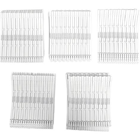 500 pièces scellés de sécurité en plastique auto-bloquants étiquettes numérotées longueur 210mm anti-inviolabilité pour camion, conteneur, bagages, entrepôt blanc (1/5)