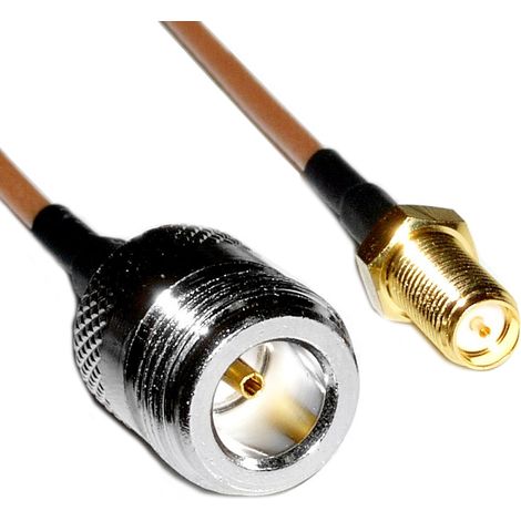 BeMatik - RG316 câble coaxial N-femelle pour RSMA-femme 20cm (1/3)