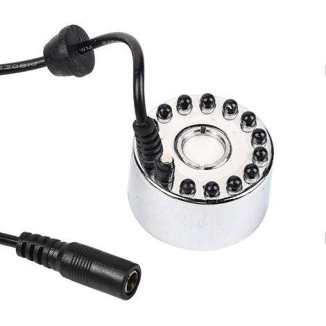 Brumisateur pour fontaine/bassin, atomiseur ultrasonique, 12 LED, 24 volts (1/5)