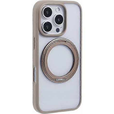 iPhone 16 Pro Max Hülle mit Ringhalter, aus PC und TPU – Titangold (1/5)
