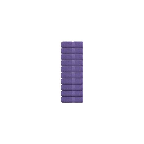 Guantes de aseo FROGN, paquete de 10, morados, 30 x 30 cm, 360 g/m2 - Crezuo (1/4)