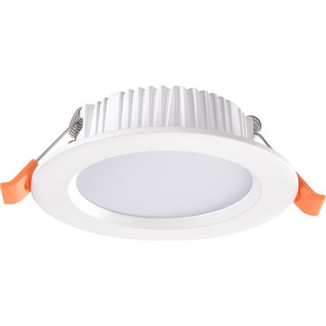 Spot Encastrable Dalle LED Ronde Extra-Plate Coupe Downlight Panel Blanc Chaud(2,5 pouces)