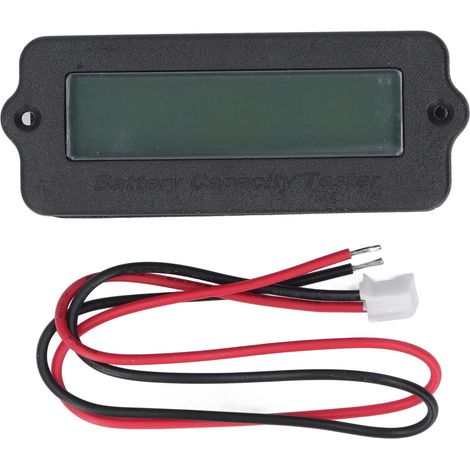 Indicateur de batterie avec rétroéclairage, affichage numérique de la tension, moniteur de capacité de batterie au lithium 8-63 V 4Pb (1/5)