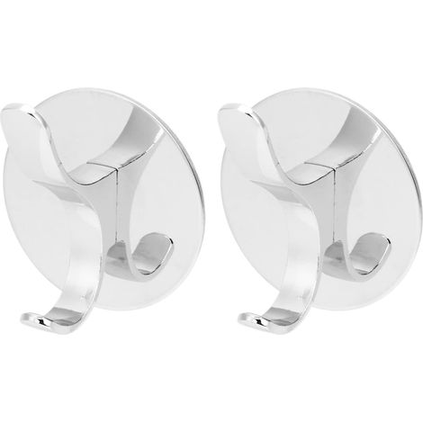 2 pices en Acier Inoxydable Porte-Manteau Bureau Cuisine Salle de Bain Crochets.