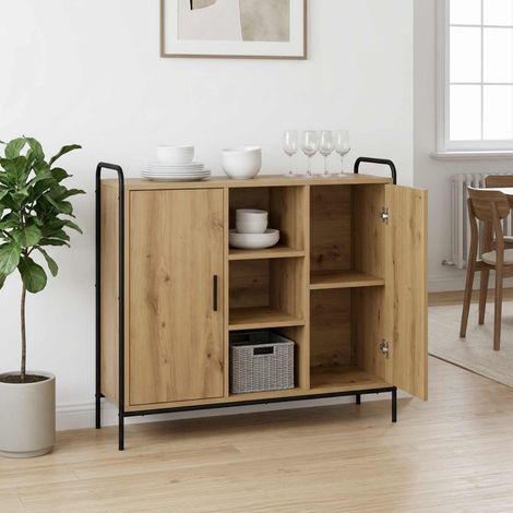 vidaXL Sideboard Artisan Oak 98.5 x 33 x 81 cm Engineered Wood (1/5)