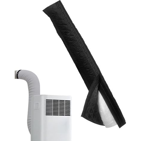 Housse Isolante Pour Tuyau De Climatiseur Portable Manchon De Tuyau Anti-Chaleur,Couverture Antipoussière pour Conduits et Tubes d'Évacuation Maison Bureau Hôtel (1/5)