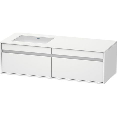 KETHO mobile lavabo 550x1400x426mm WT li bianco opaco