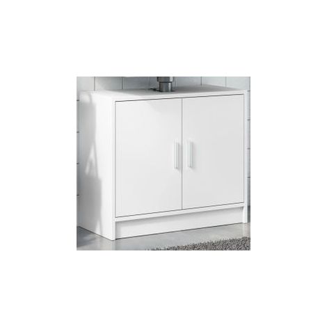 Armoire de lavabo blanc 63x29x55 bois d'ingénierie (1/5)