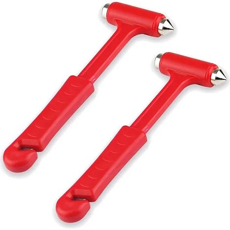 Martello di sicurezza per auto 2 in 1: taglia cinture di sicurezza, rompivetro - AquaForge (1/5)