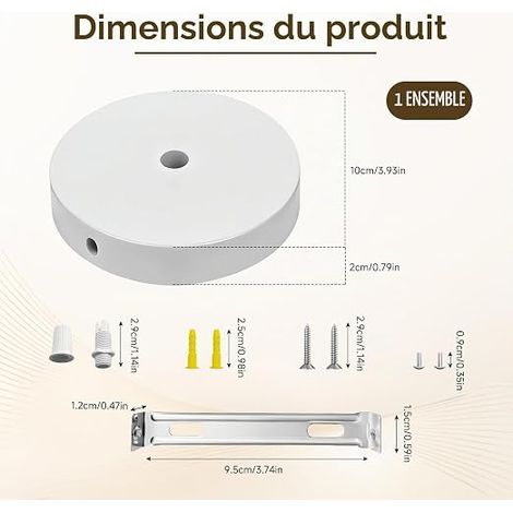 Ceiling Canopy For Light Accessory Lamps (1/4)