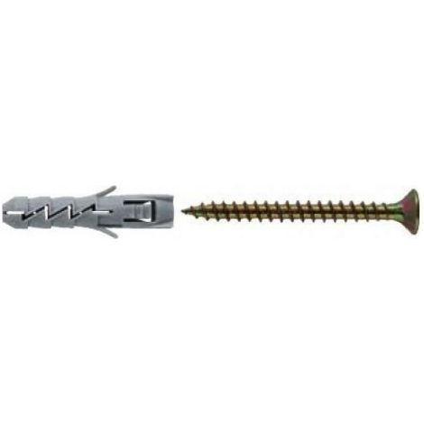 FIX Bouchon d'expansion 8x40mm avec vis 5.0x45mm avec perçage, [OP 10] (1/5)